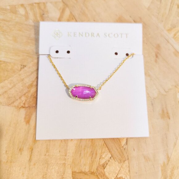 NEW Kendra Scott Elisa Azalea Necklace Gold - Picture 2 of 3
